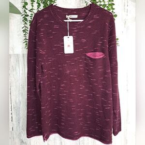 Agave Cypress Long Sleeve Merino Wool Crew Neck